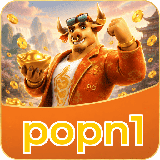 Interface do aplicativo popn1 mostrando jogos disponíveis no iOS e Android